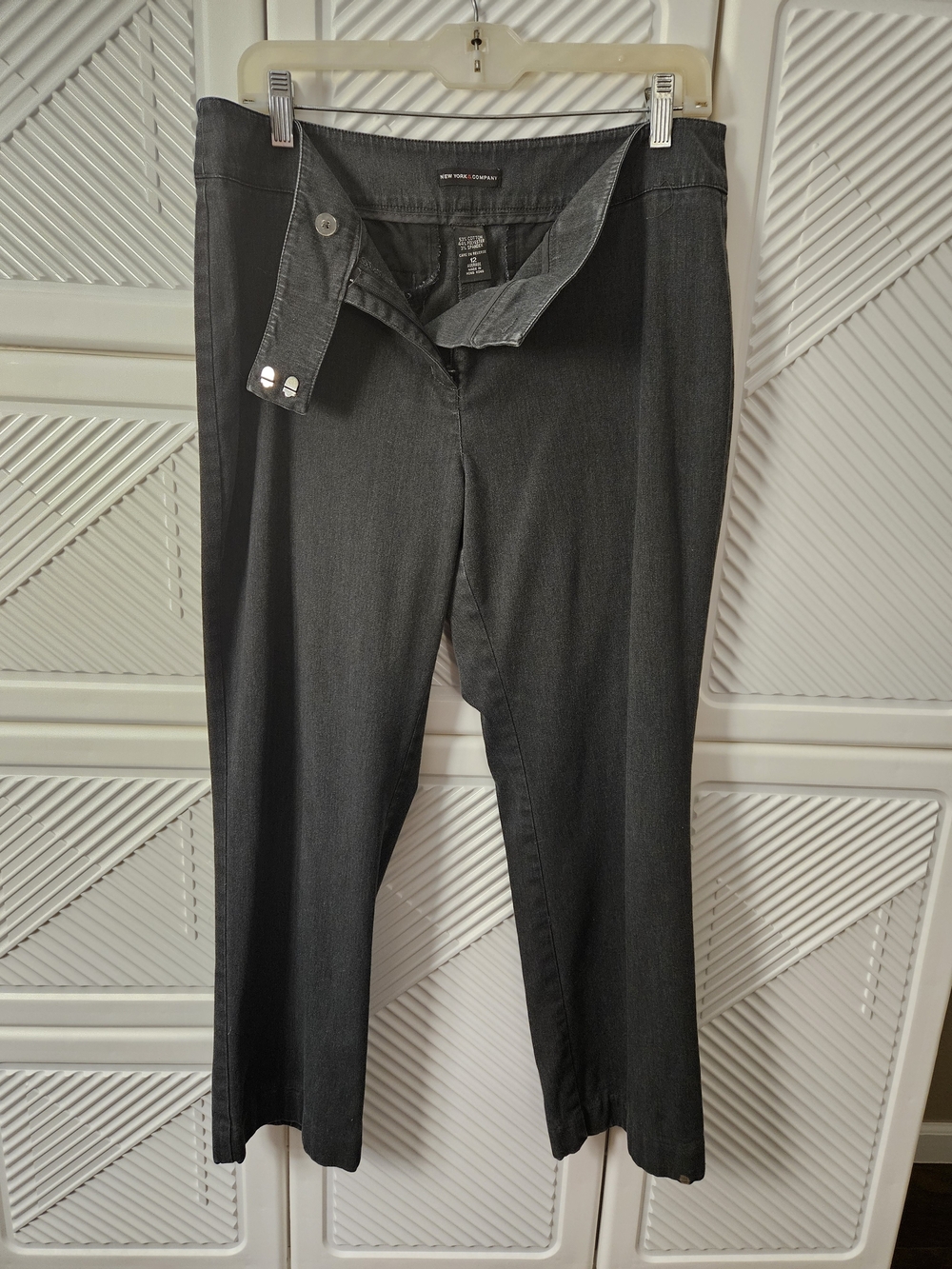 New York & Company Black Straight-Leg Women's Jeans